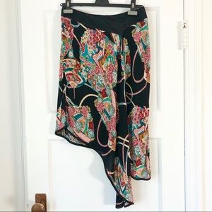 Bebe asymmetrical wrap skirt circa early 2000’s.